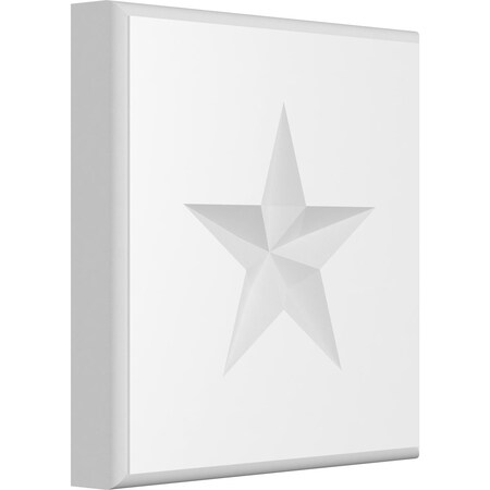 Ekena Millwork Standard Sedgwick Star Rosette With Rounded Edge, 7"W x 7"H x 1"P ROSP070X070X100SDG08